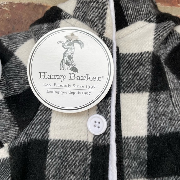 NWT Dog’s Harry Barker Black Buffalo Check Flannel Pajama Outfit Size Small - Picture 9 of 16